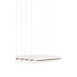 Vale System X-Axis Pendant Light: Horizontal + Side-to-Side + Vale 4 + Rust