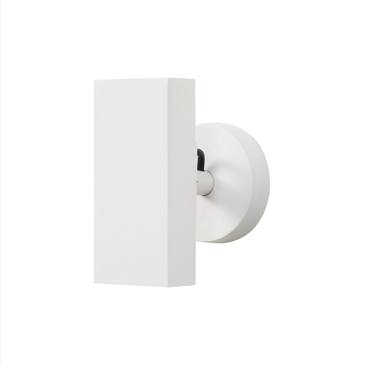 Brim Sconce: Square + Without Switch + Matt White
