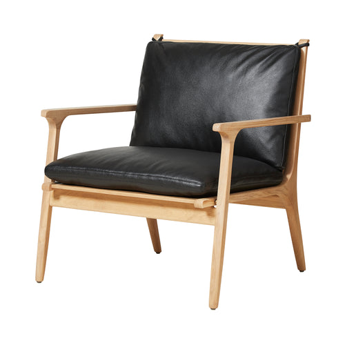 Ren Lounge Chair: Large + Natural Oak