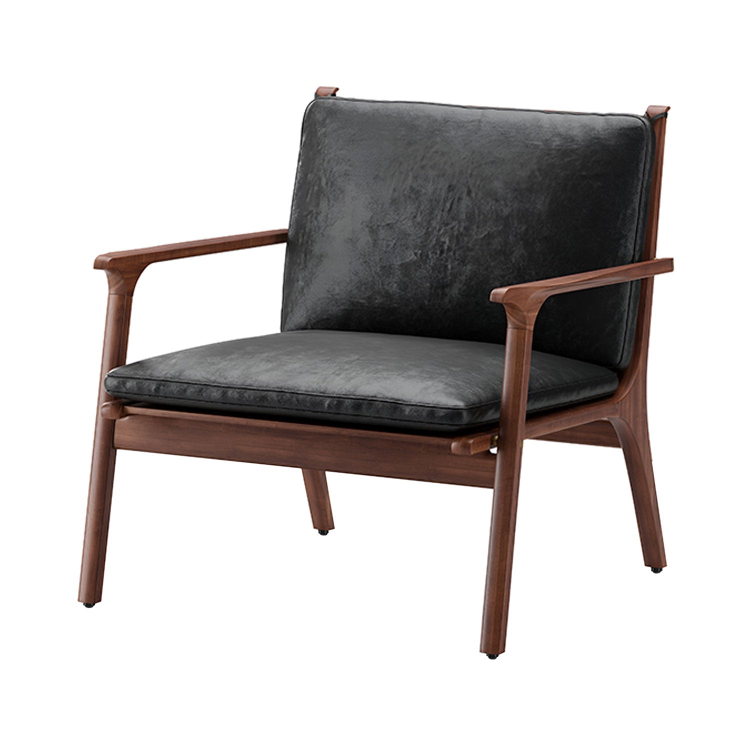 Ren Lounge Chair: Large + Natural Walnut