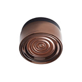 Ripple Flush Mount: Copper Exterior + Black Anodized