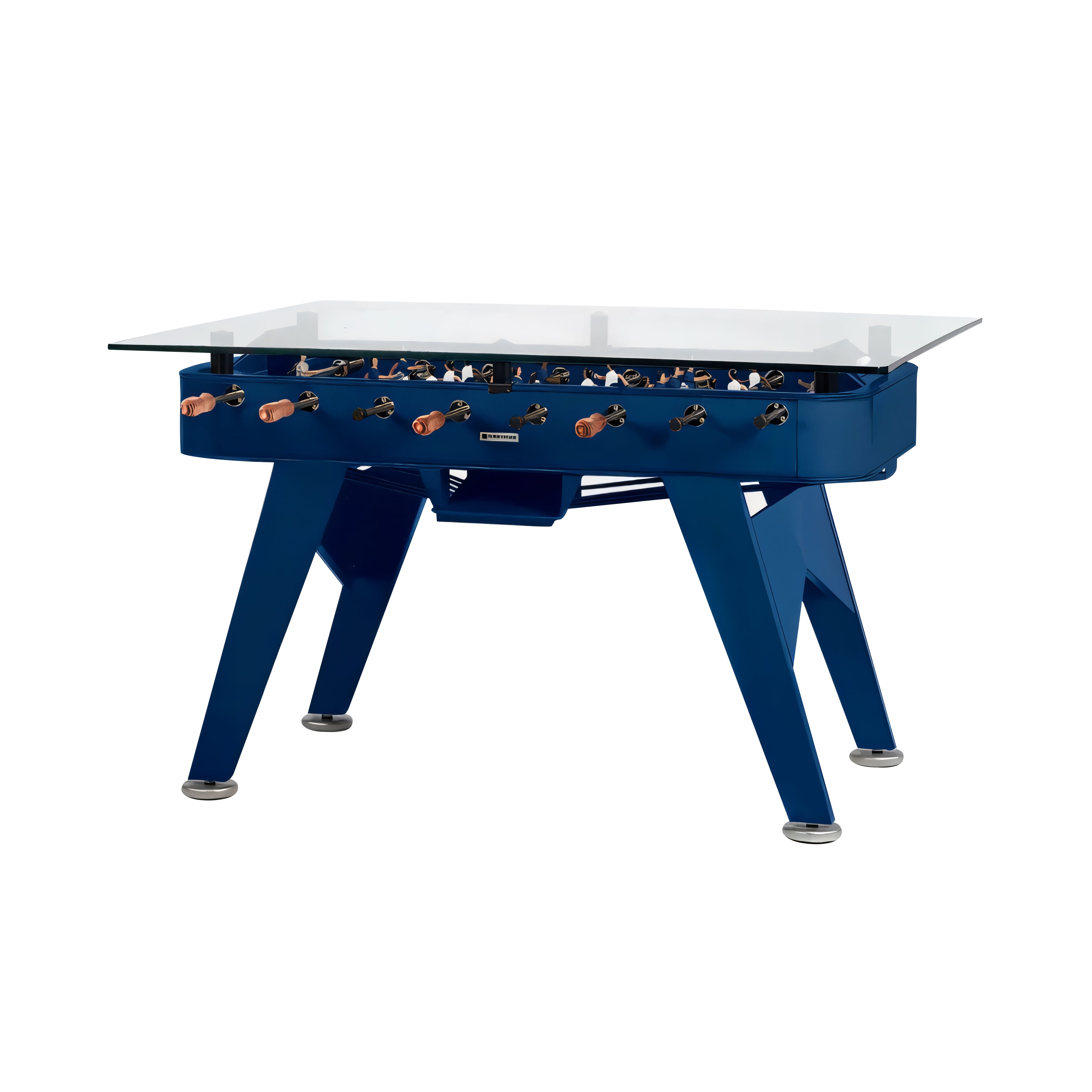RS2 Rectangle Dining Football Table: Outdoor + Steel Blue