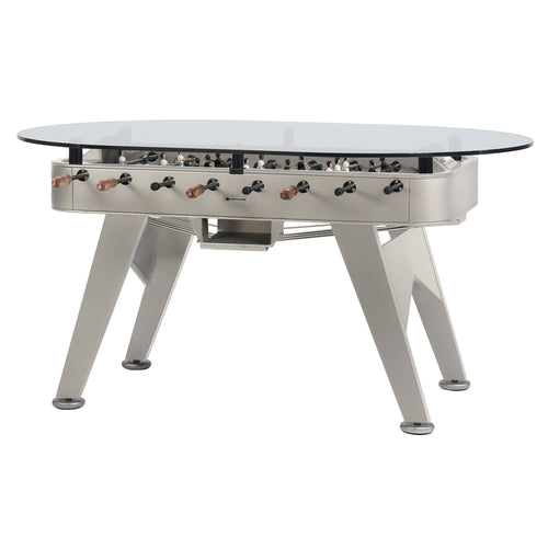 RS2 Oval Dining Football Table: Silk Grey