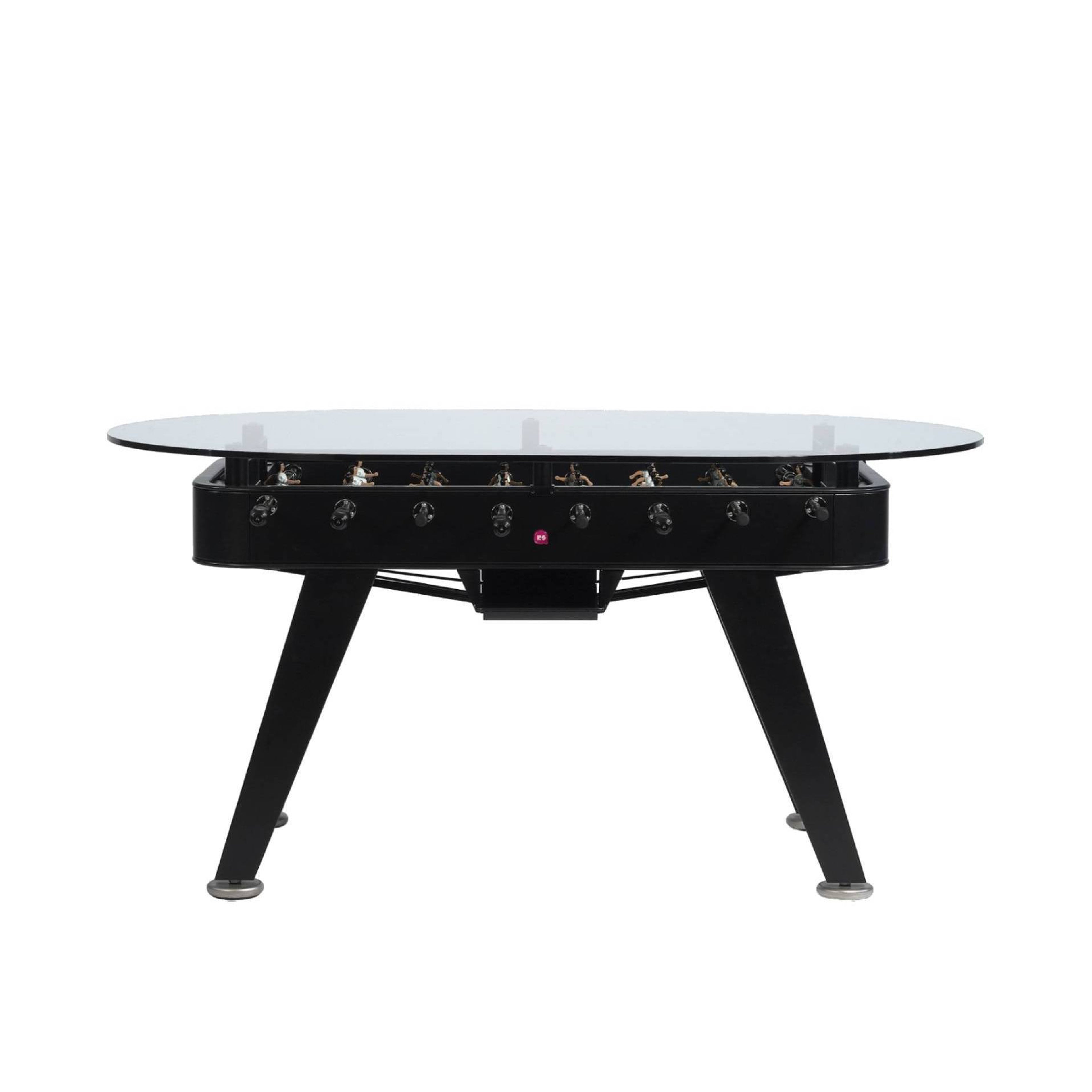 RS2 Oval Dining Football Table: Black
