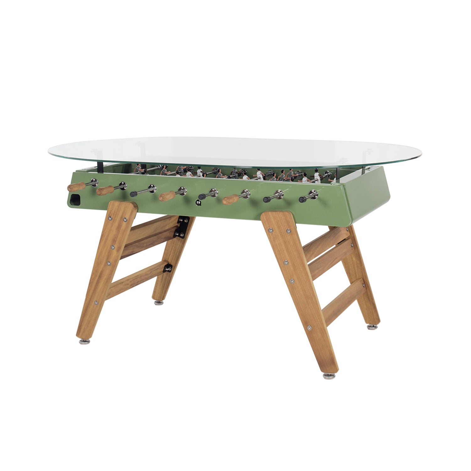 RS3 Wood Dining Table: Oval + Green