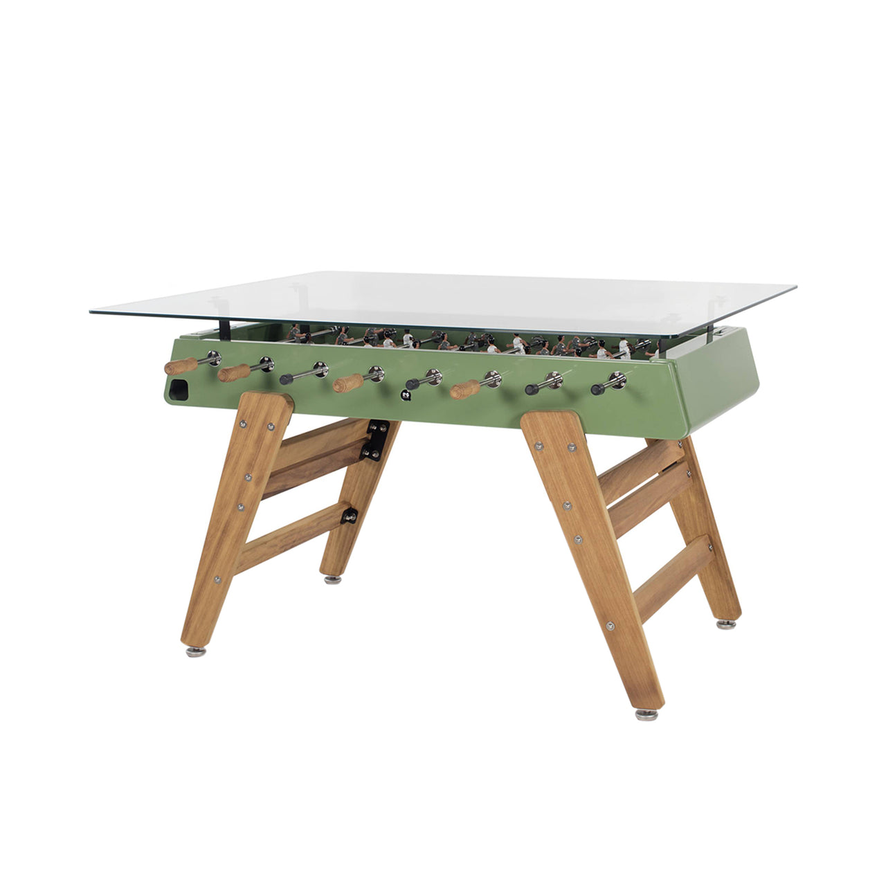 RS3 Wood Dining Table: Oval + Green