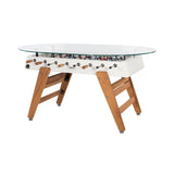 RS3 Wood Dining Football Table: Oval + White