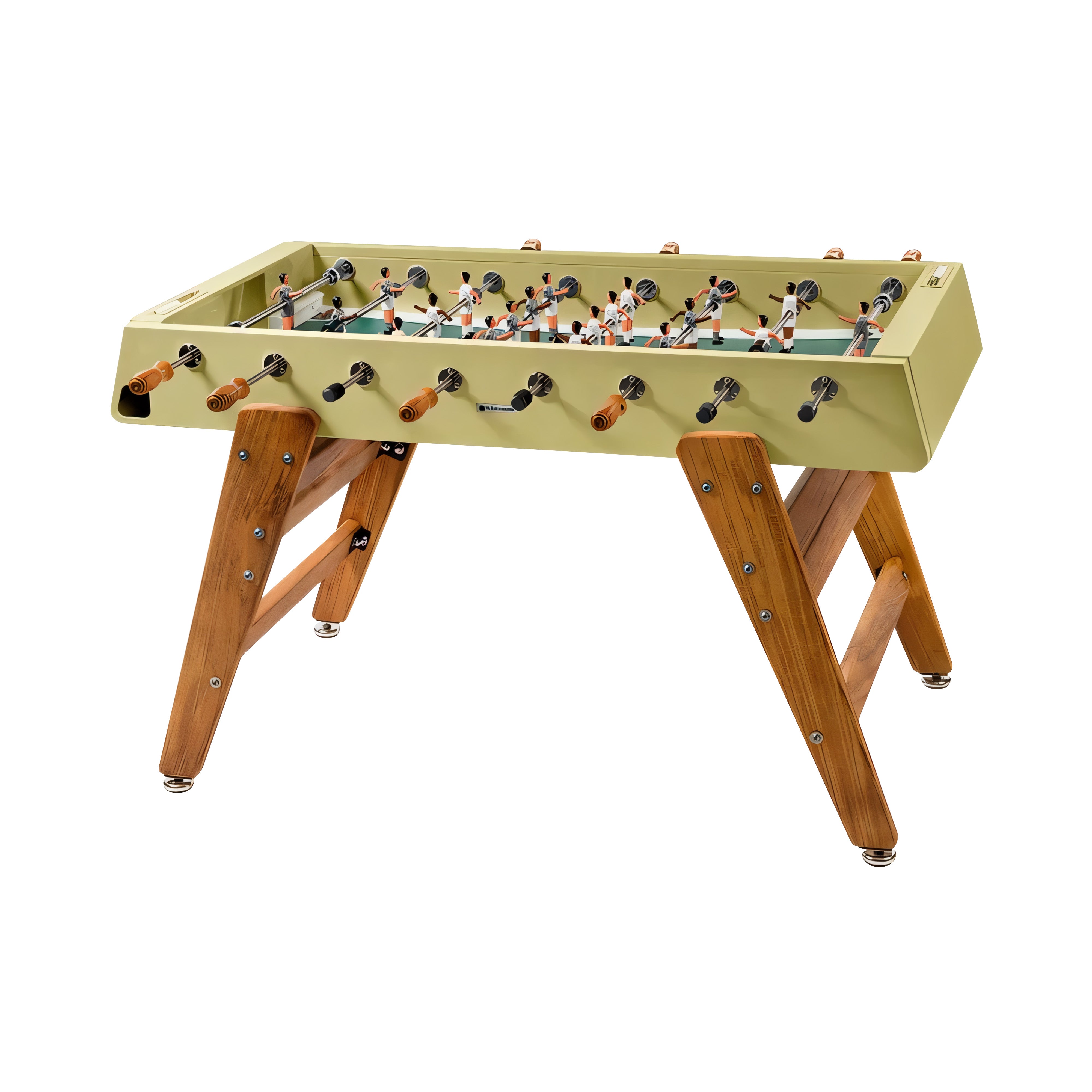 RS3 Wood Football Table: Green Beige
