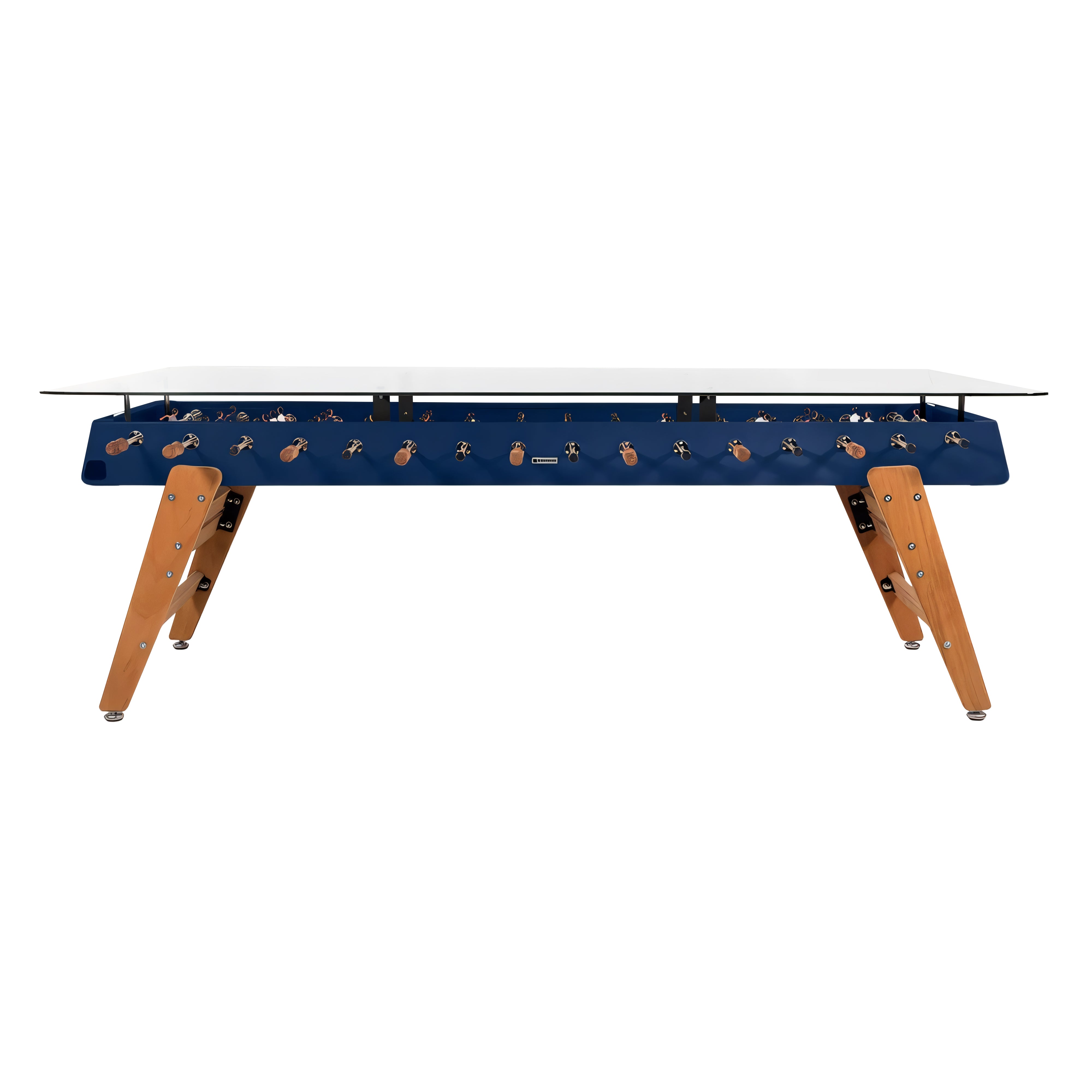 RS Max Dining Football Table: Steel Blue