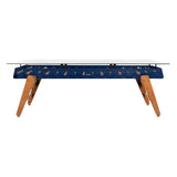 RS Max Dining Football Table: Steel Blue