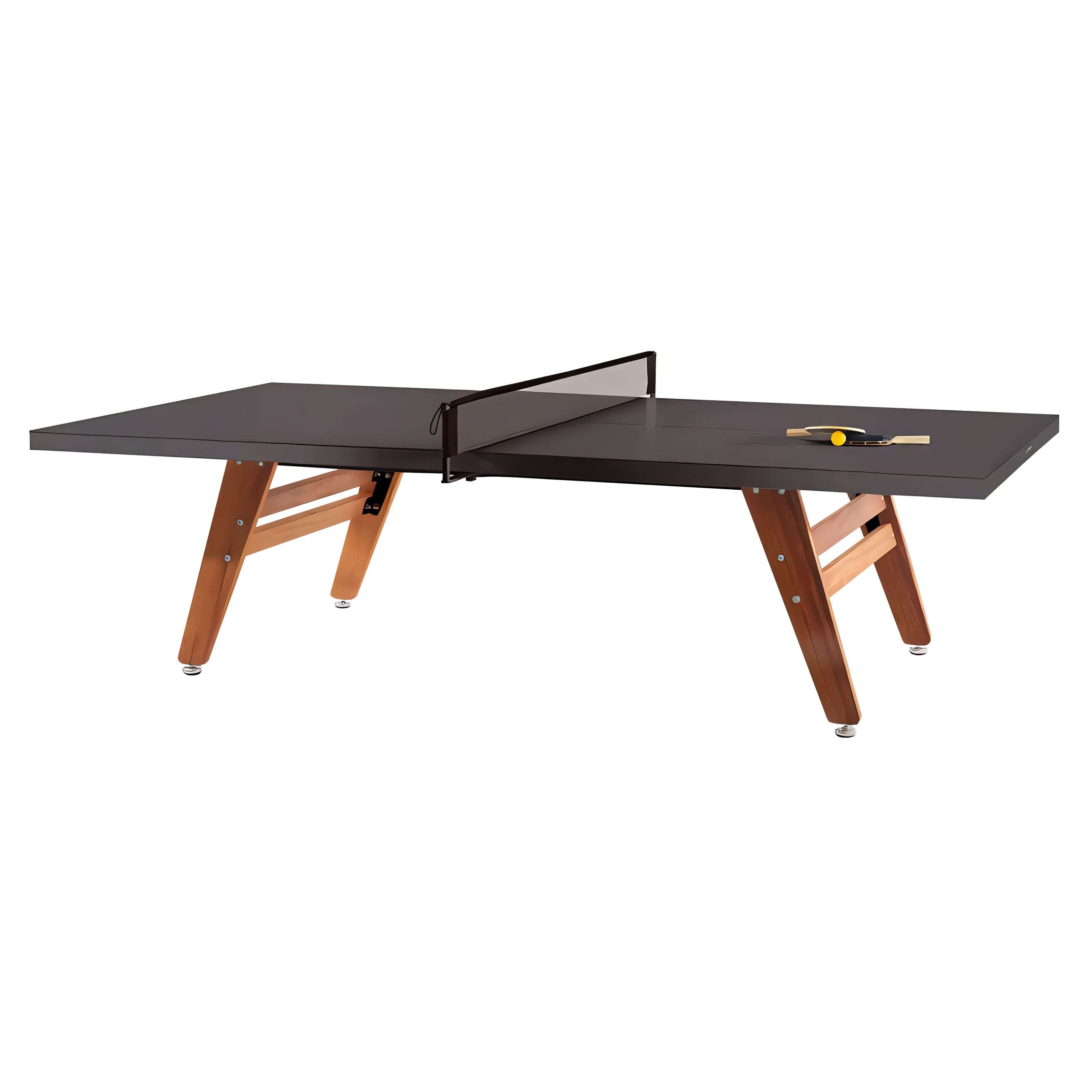 RS Stationary Ping Pong Table: Grey Brown