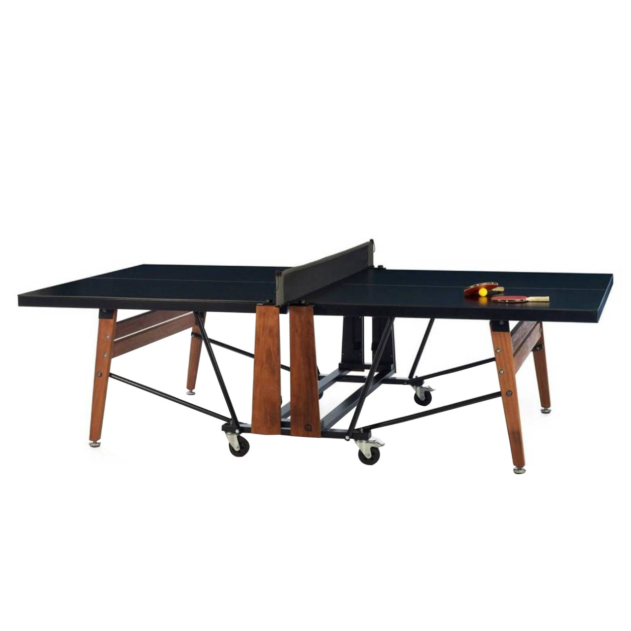 RS Folding Ping Pong Table: Indoor/Outdoor: Black