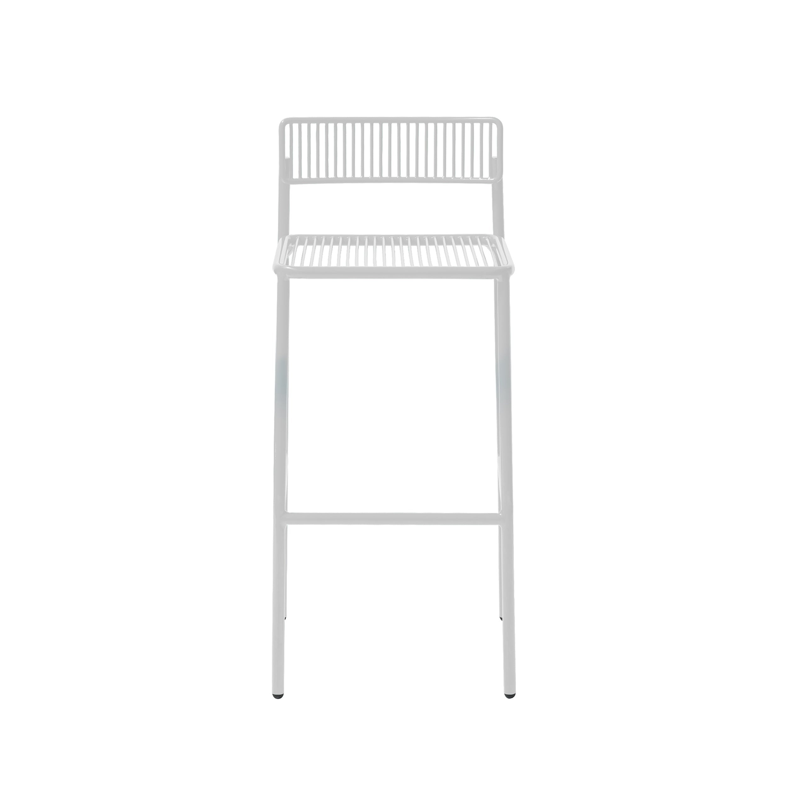 Rachel Counter Stool: White + Without Seatpad + Back Cushion