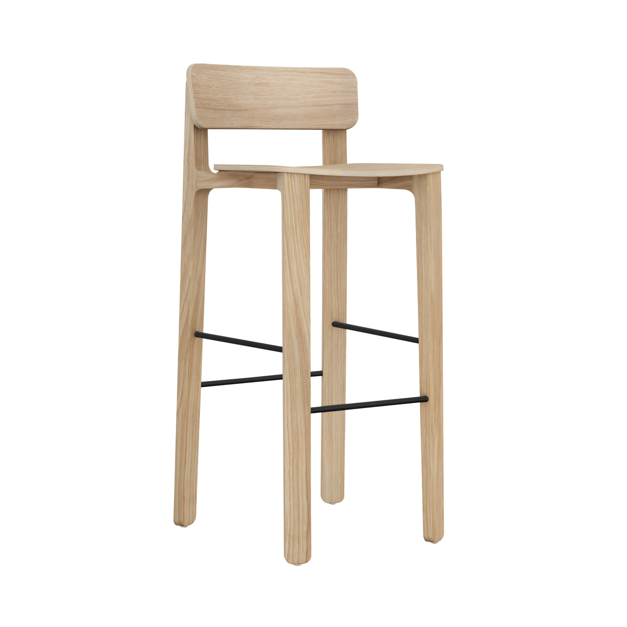 Radio Bar + Counter Stool: Bar + Natural