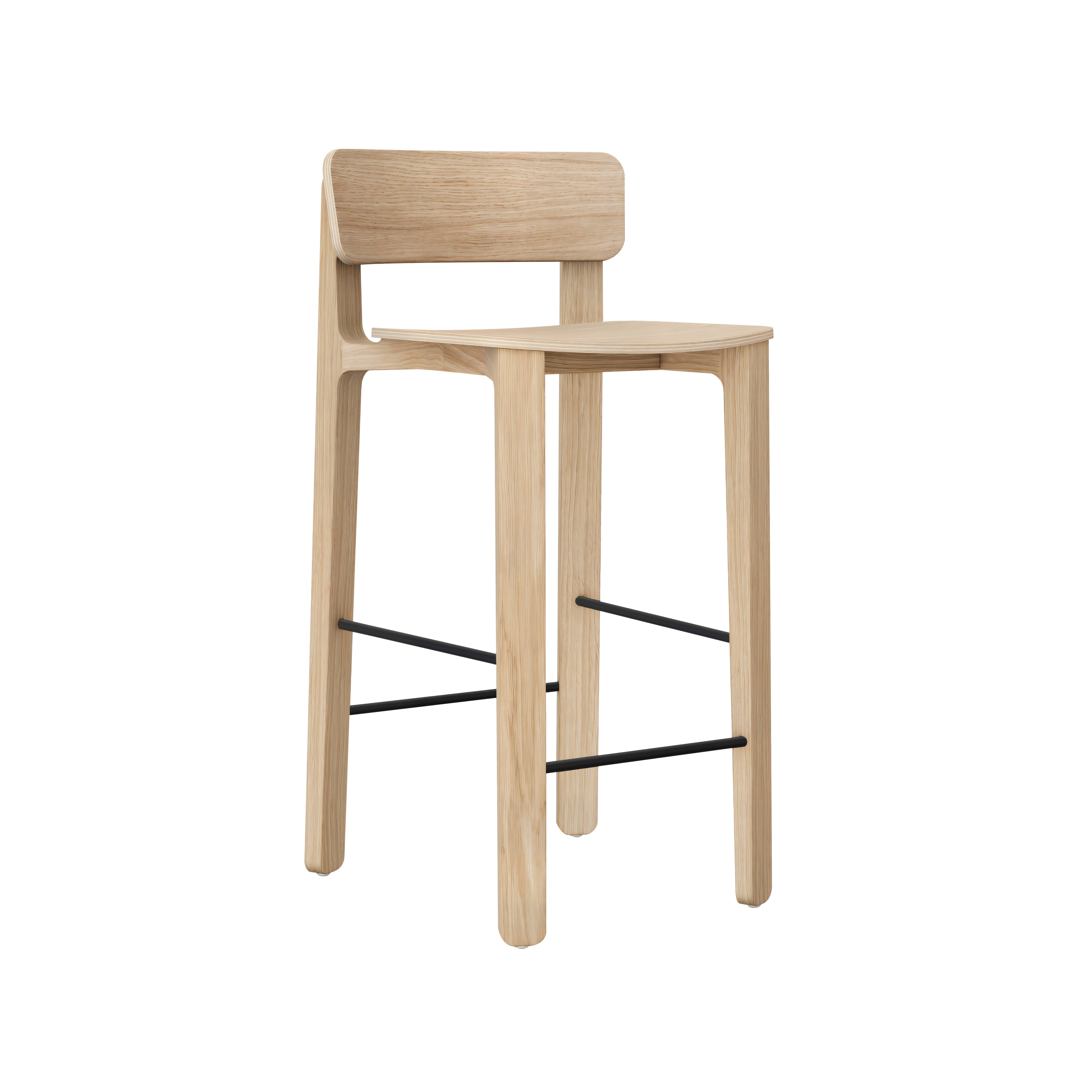Radio Bar + Counter Stool: Counter + Natural
