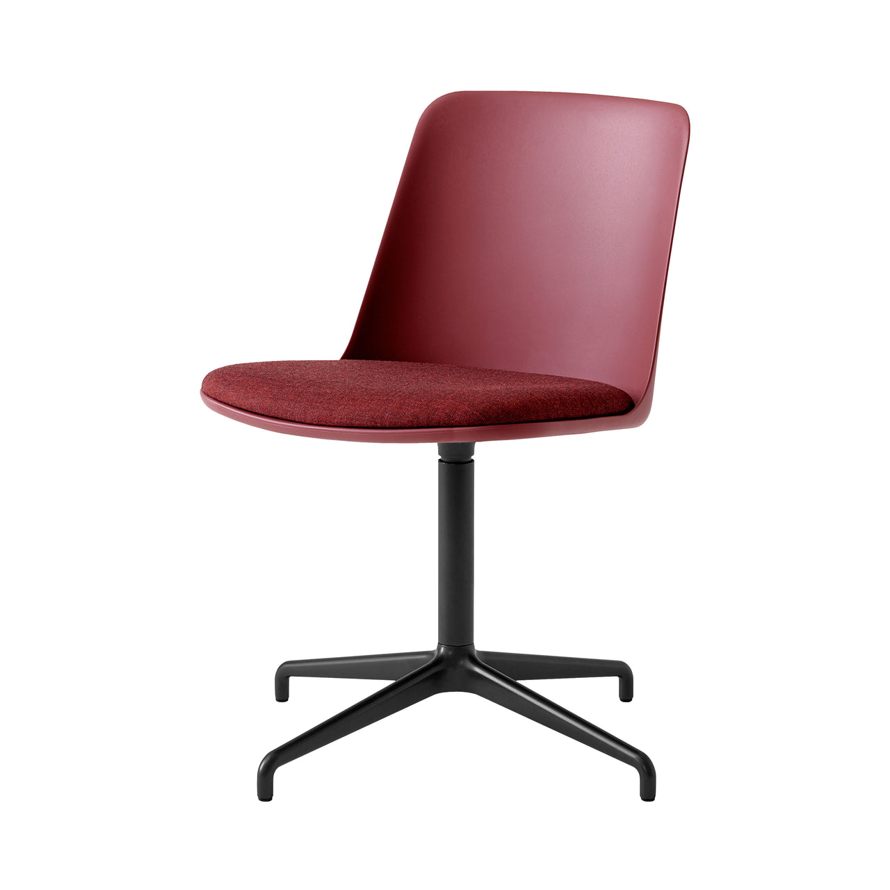 Rely Chair HW17: Red Brown + Black