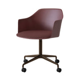 Rely Chair HW49: Red Brown + Bronzed