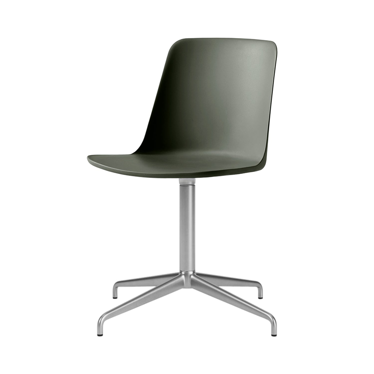 Rely Chair HW11: Bronze Green + Polished Aluminum