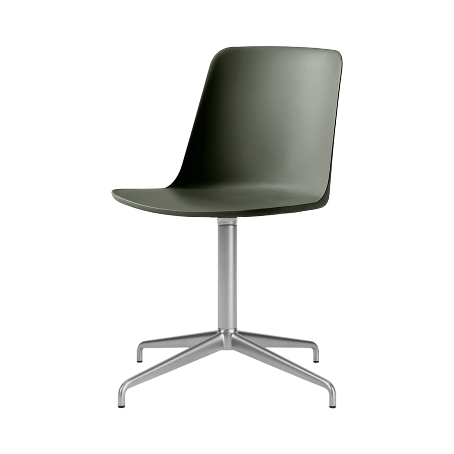 Rely Chair HW16: Bronze Green + Polished Aluminum