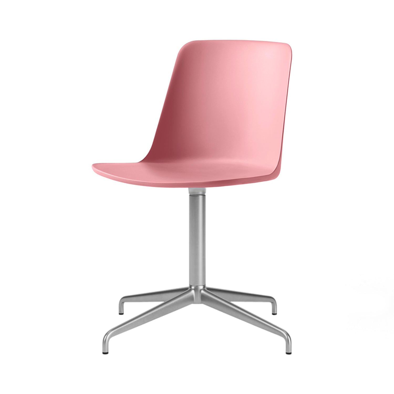 Rely Chair HW11: Soft Pink + Polished Aluminum