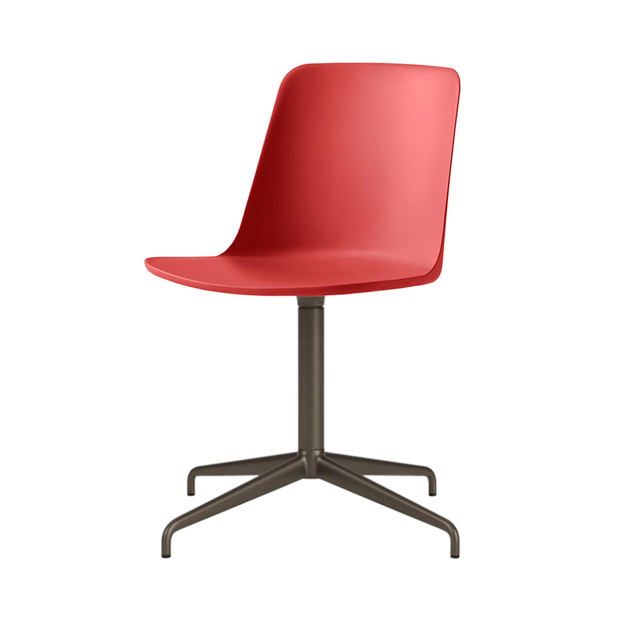 Rely Chair HW11: Vermilion Red + Bronzed