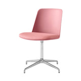 Rely Chair HW12: Polished Aluminum + Soft Pink