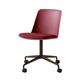 Rely Chair HW22: Red Brown + Bronzed