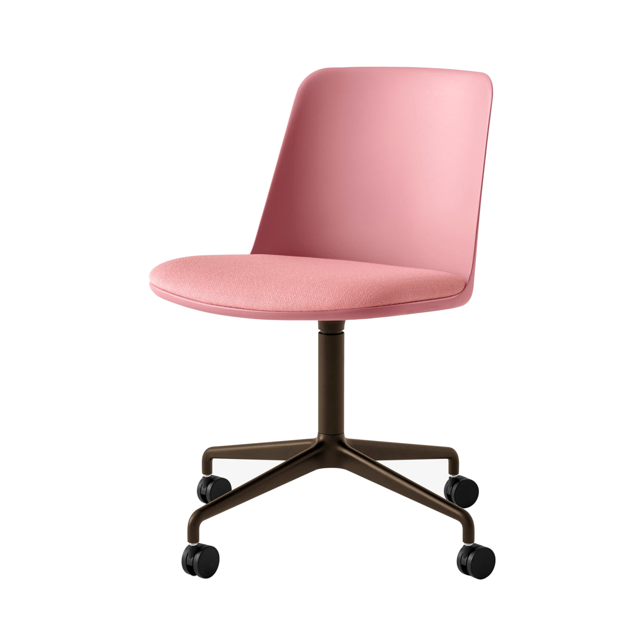 Rely Chair HW22: Soft Pink + Bronzed