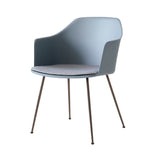 Rely Armchair HW34: Light Blue + Bronzed