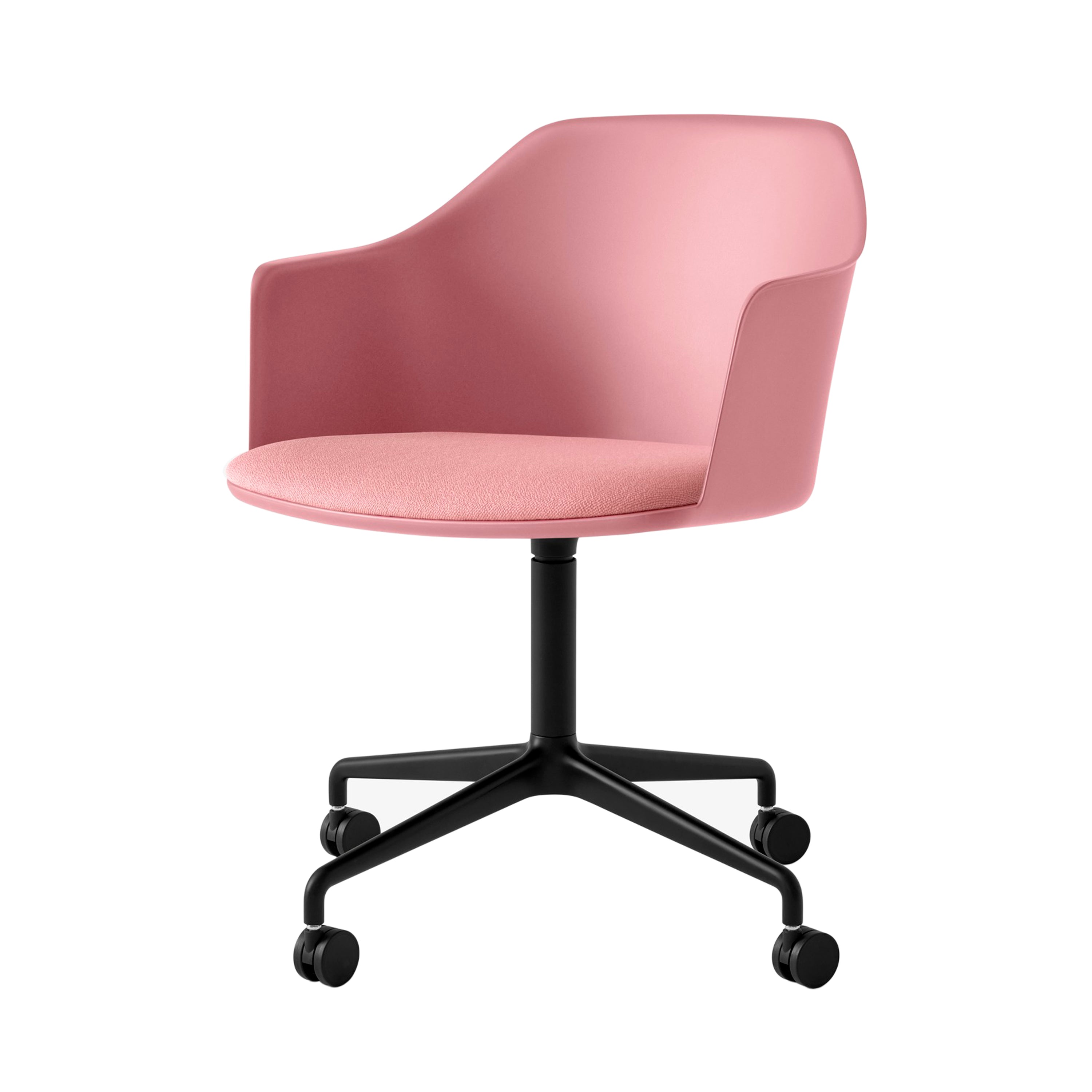 Rely Armchair HW49: Soft Pink + Black