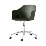 Rely Armchair HW53: Bronze Green + Polished Aluminum