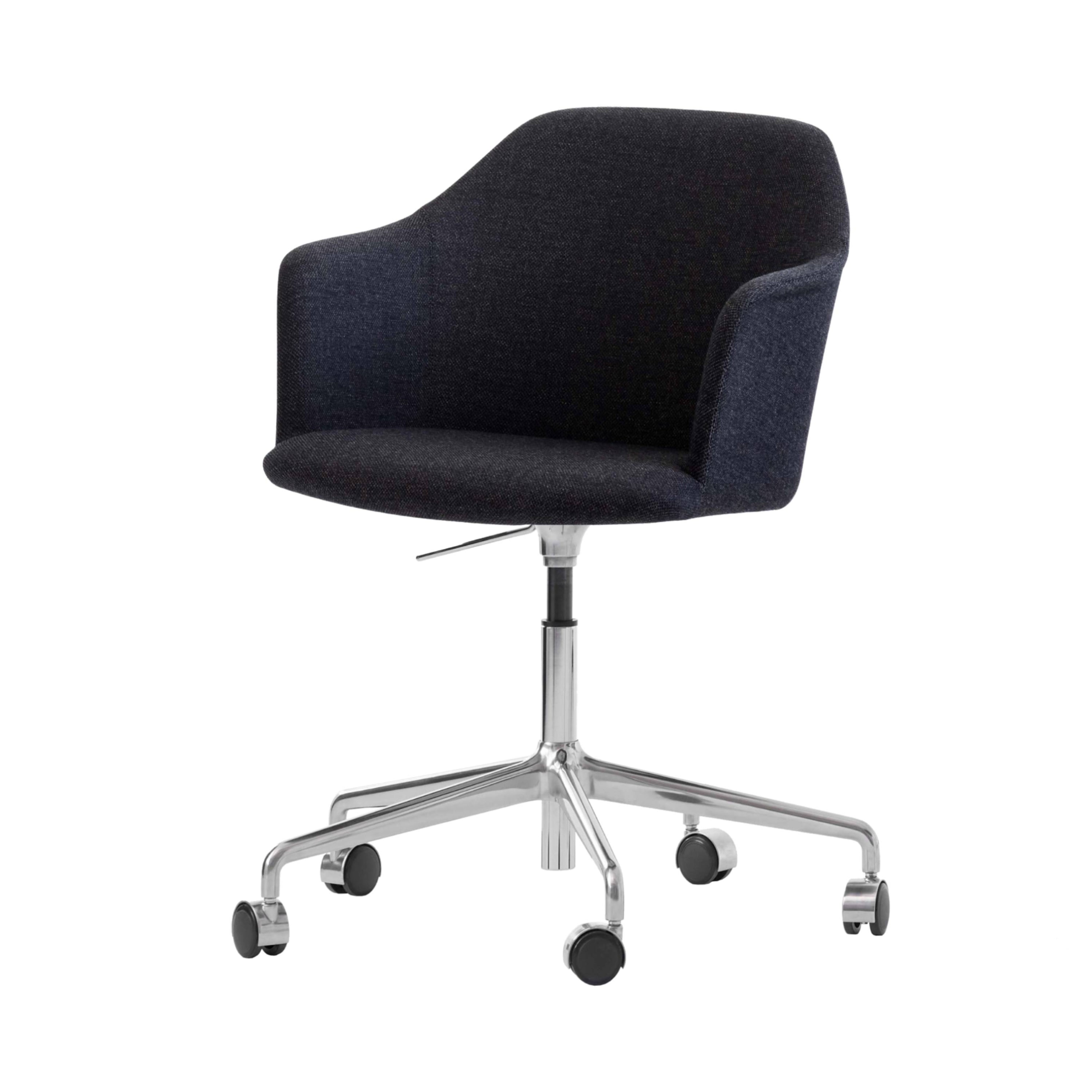 Rely Armchair HW55: Polished Aluminum