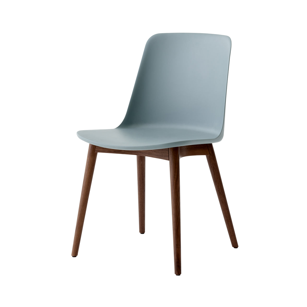 Rely Chair HW71: Walnut + Light Blue