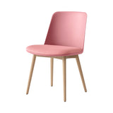 Rely Side Chair HW72: Soft Pink + Oak