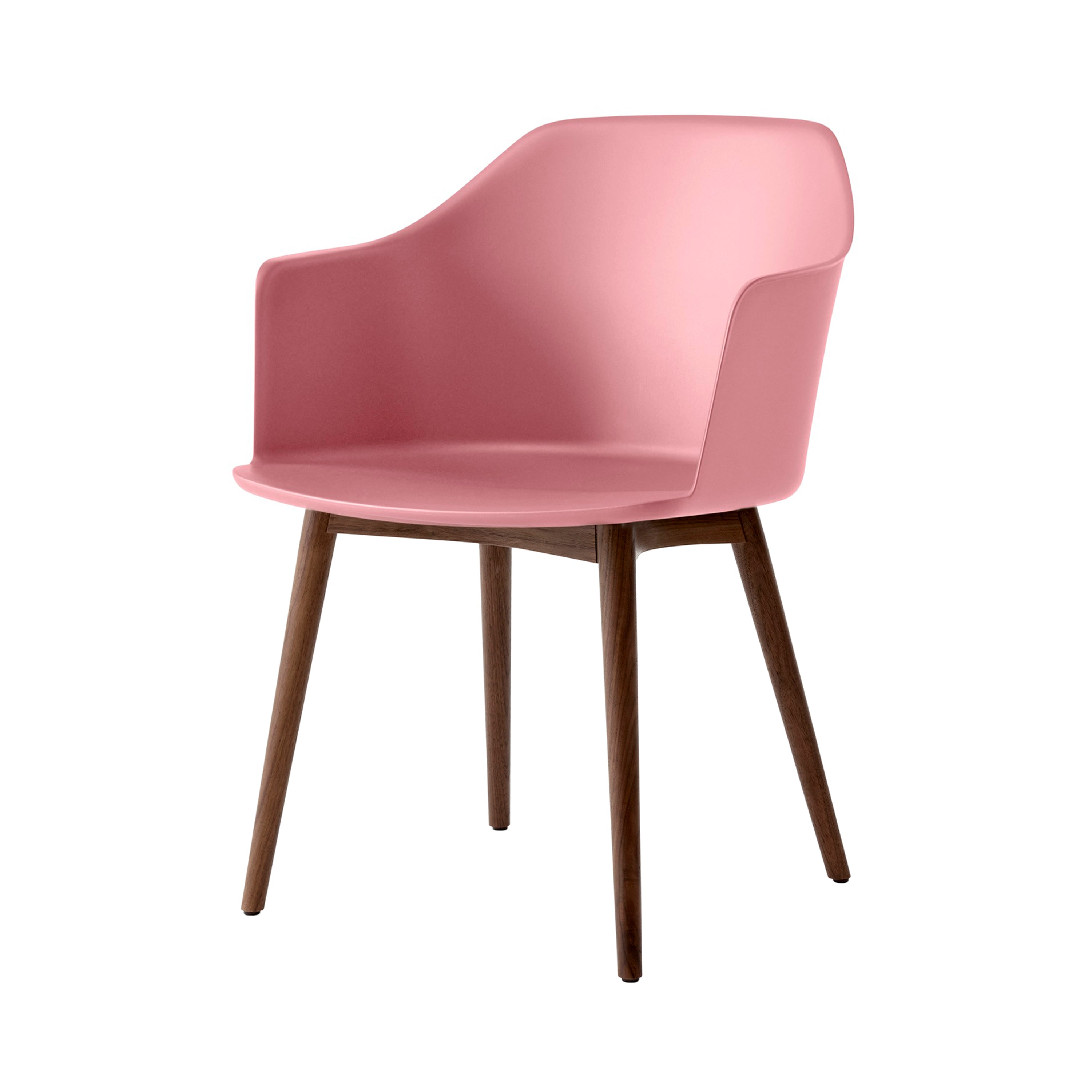 Rely Armchair HW76: Soft Pink + Walnut