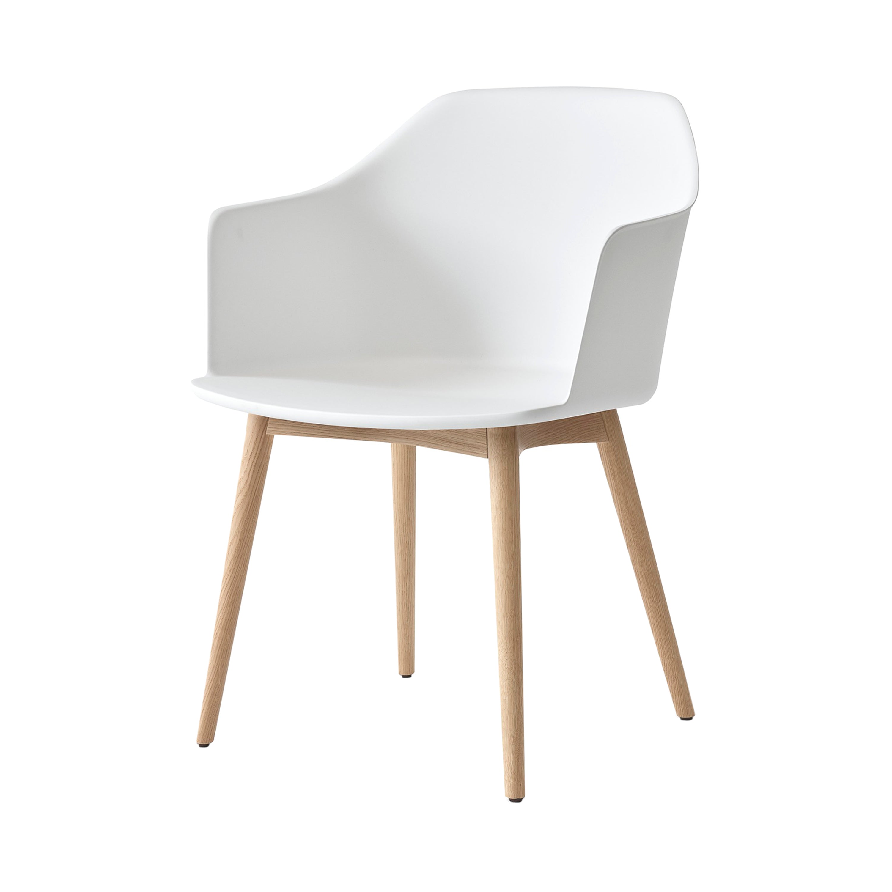 Rely Armchair HW76: White + Oak