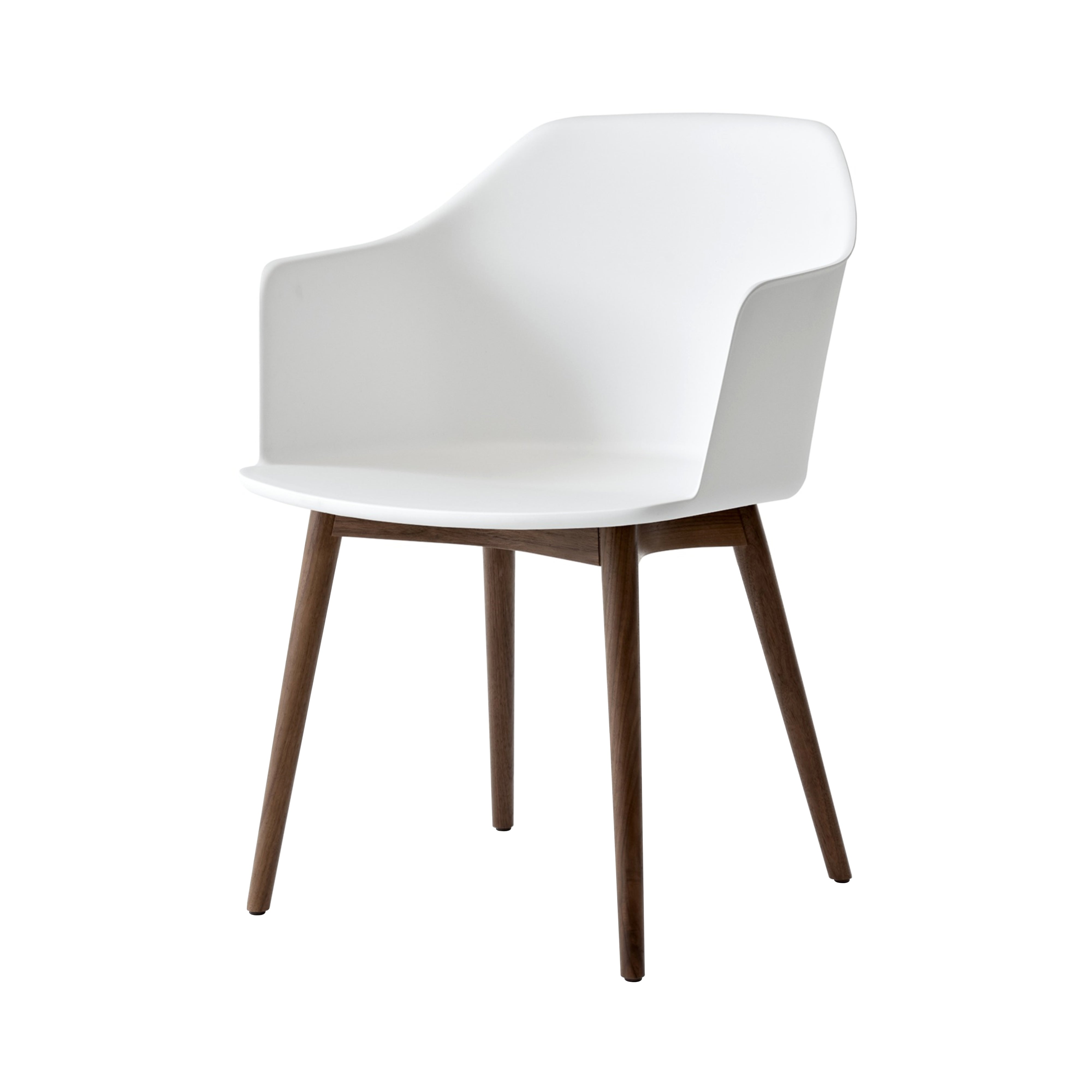 Rely Chair HW76: White + Walnut
