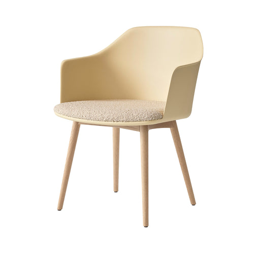 Rely Armchair HW77: Beige Sand + Clear Lacquered Oak