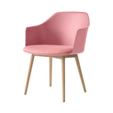 Rely Armchair HW77: Soft Pink + Oak