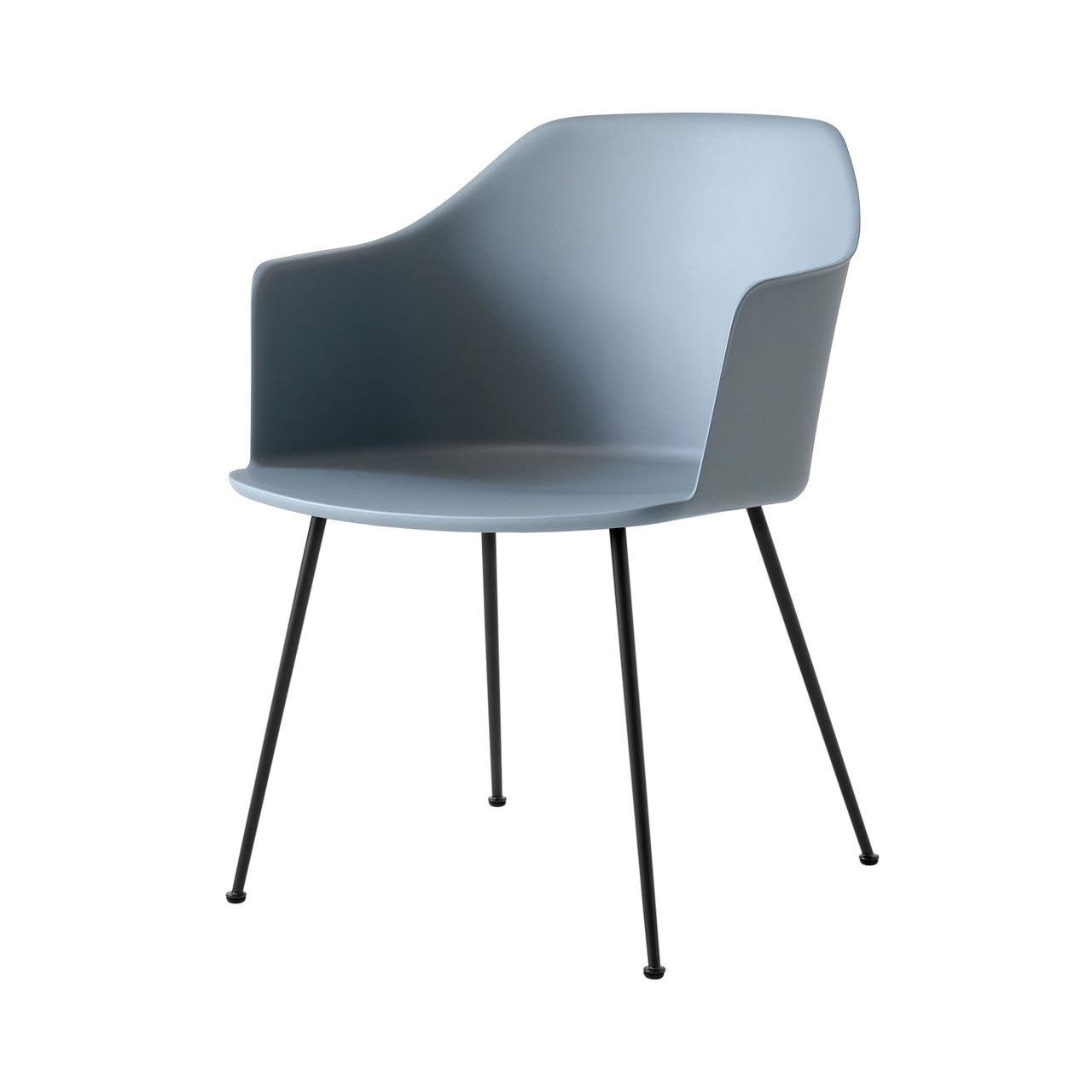Rely Armchair: HW33 + Light Blue + Black