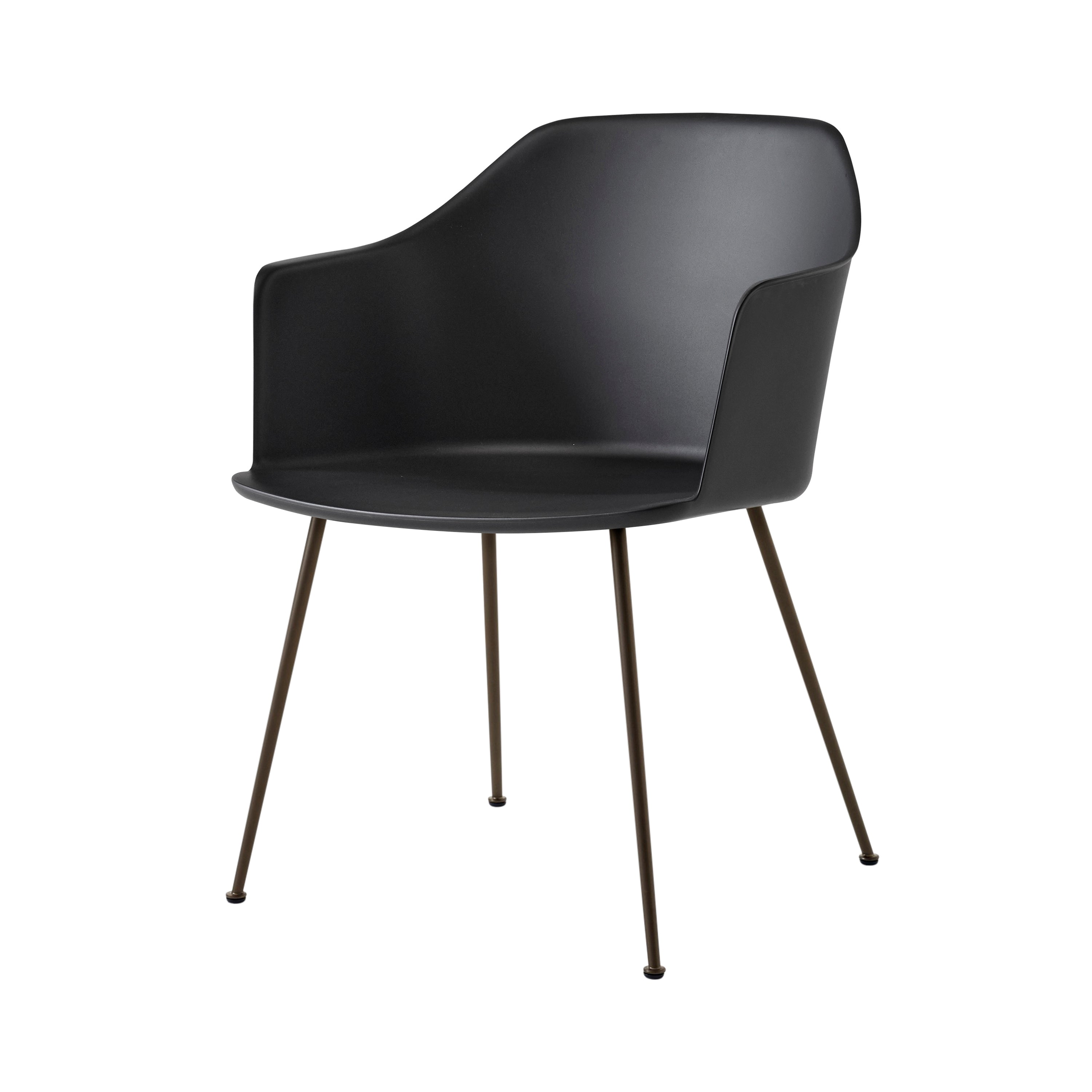 Rely Armchair: HW33 + Black + Bronzed