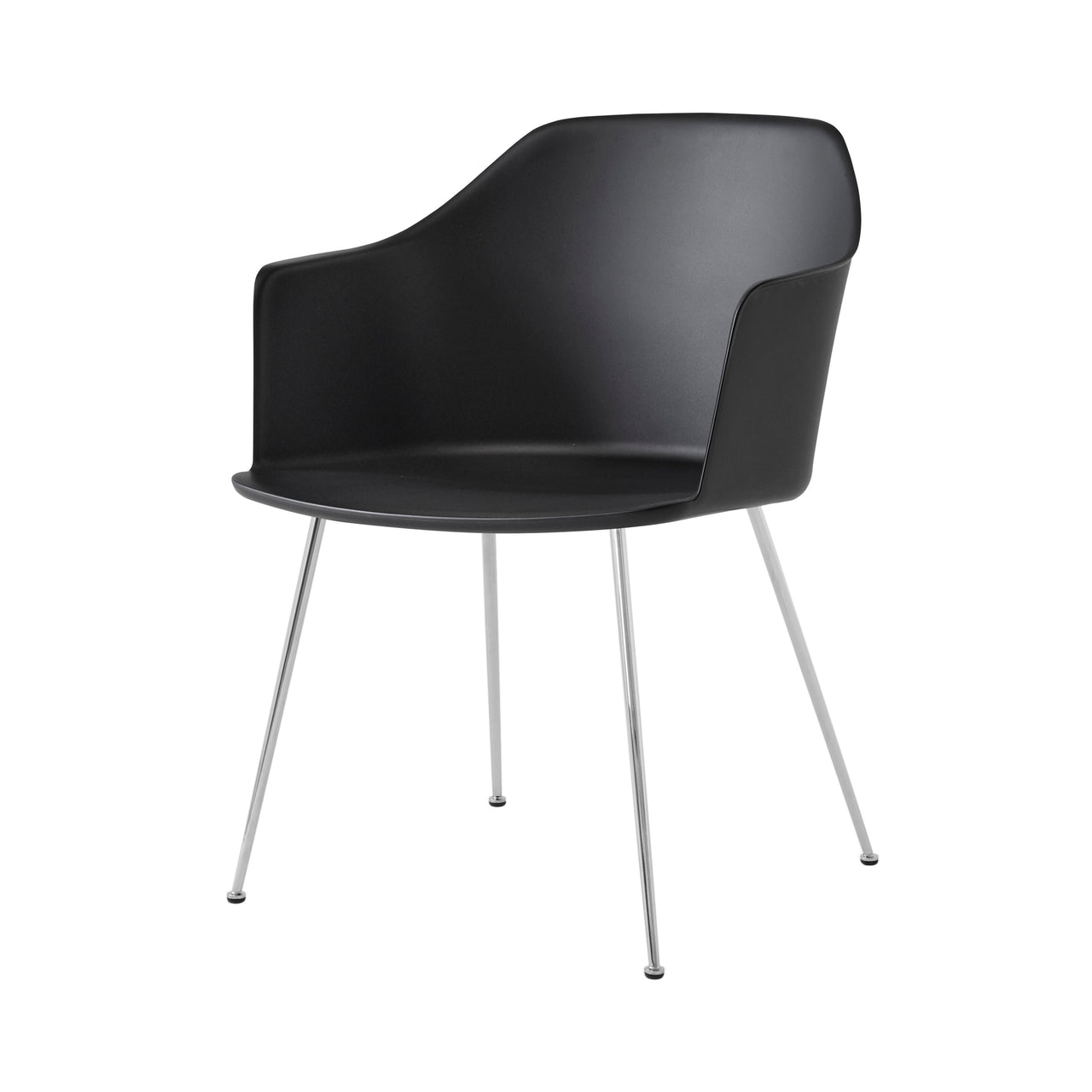 Rely Armchair: HW33 + Black + Chrome
