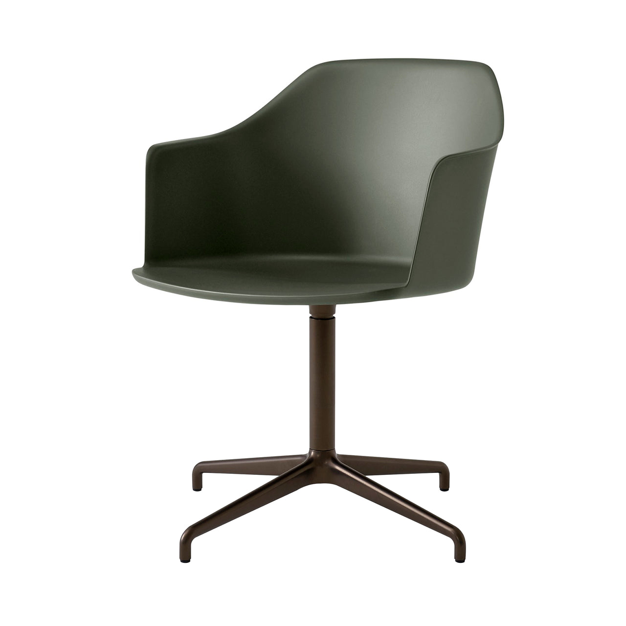 Rely Armchair: HW43 + Bronze Green + Bronze