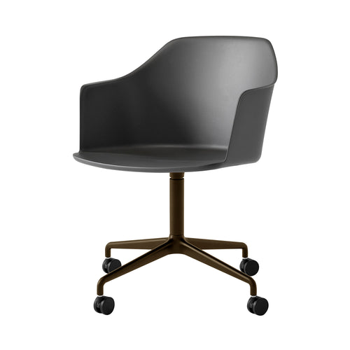 Rely Armchair: HW48 + Black + Bronze