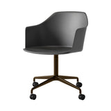 Rely Armchair: HW48 + Black + Bronze