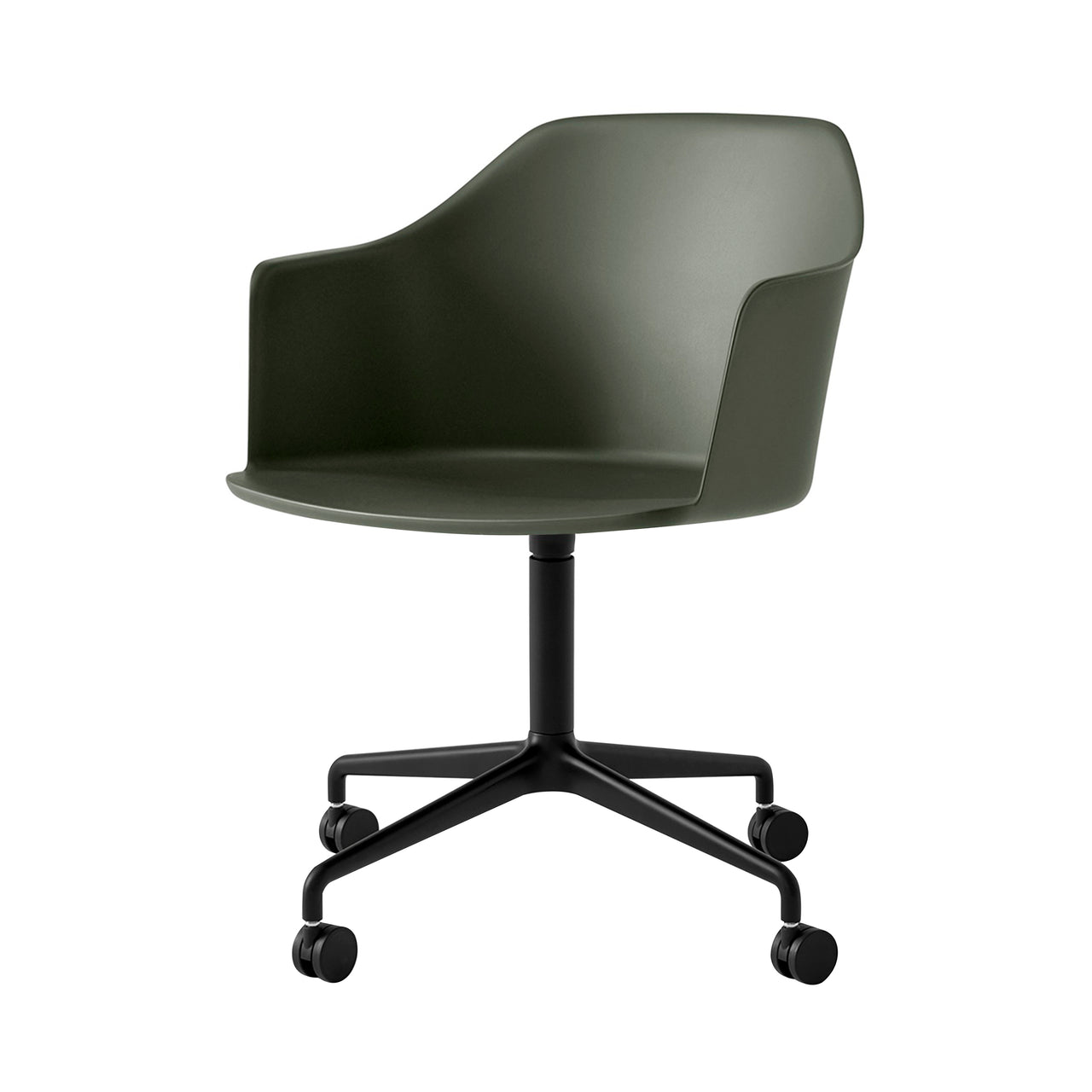 Rely Armchair: HW48 + Bronze Green + Black