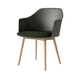 Rely Armchair: HW77 + Stone Grey + Clear Lacquered Oak