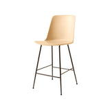 Rely Bar + Counter High Backrest Chair: HW96 + HW91 + Counter (HW91) + Beige Sand + Bronzed