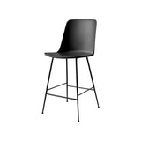 Rely Bar + Counter High Backrest Chair: HW96 + HW91 + Counter (HW91) + Black + Black