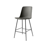 Rely Bar + Counter High Backrest Chair: HW96 + HW91 + Counter (HW91) + Stone Grey + Black